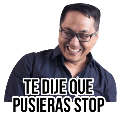 Te Lo Dije Stop Sticker by Hyen Uk Chu