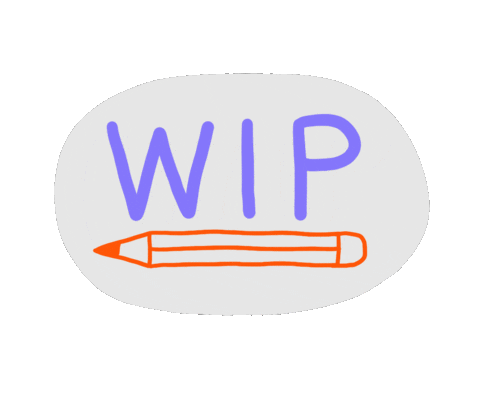 Working Work In Progress Sticker by Kadna