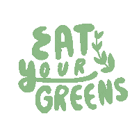 suttonkate vegan vegetarian plantbased greens Sticker
