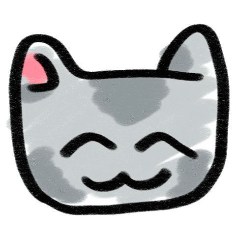 luisferuc giphyupload cat smile chill Sticker