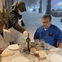 'What a Mess': Restaurant Owner Demonstrates Outdoor Dining During New York City Storm