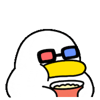 420gram00 character duck popcorn 캐릭터 Sticker