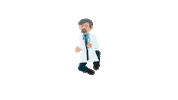 2deadfrog cartoon doctor 2deadfrog Sticker