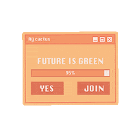 90S Computer Sticker by AY Cactus