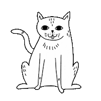 Cat Sticker by STRAYZ
