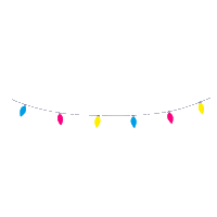 Christmas Lights Sticker by Istituto Artigianelli