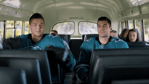 school bus dance GIF by San Jose Sharks