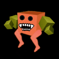 CuboidSaviour angry monster strong surreal GIF
