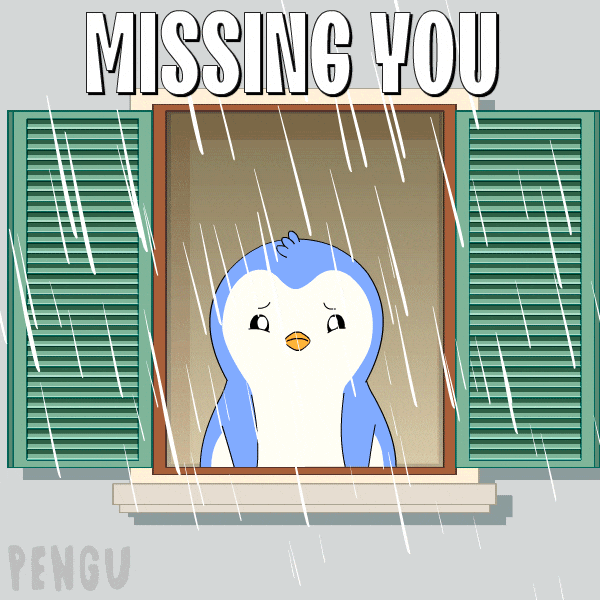 Sad Miss You GIF by Pudgy Penguins