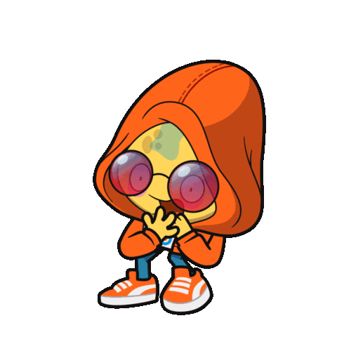 Toikido omg shocked run scared Sticker