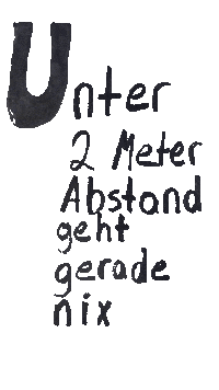 wefckthevirus stay safe stay away abstand abstand halten Sticker