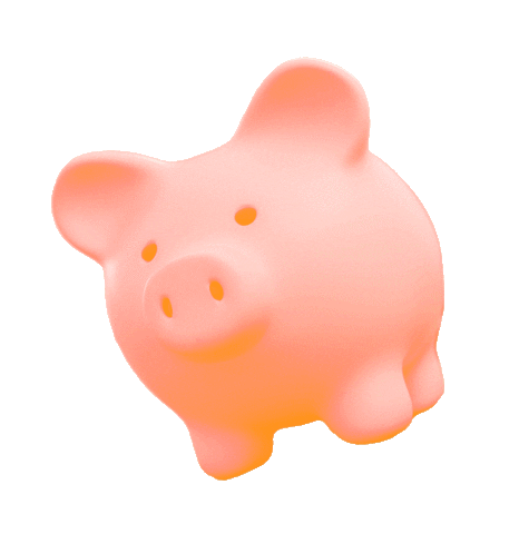 Budget Piggybank Sticker