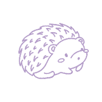 Hedgehog Sticker by Life In Treetop