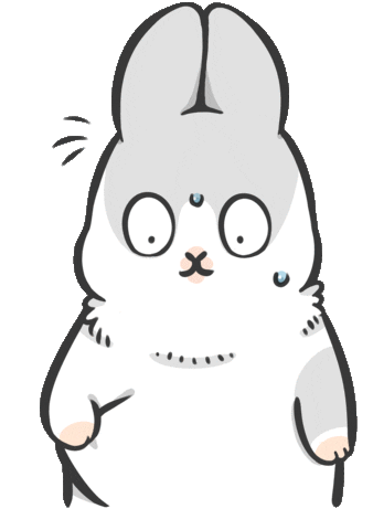 Bunny Rabbit Sticker by YUKIJI