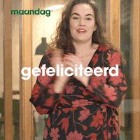 Maandag applaus verjaardag gefeliciteerd goed gedaan GIF