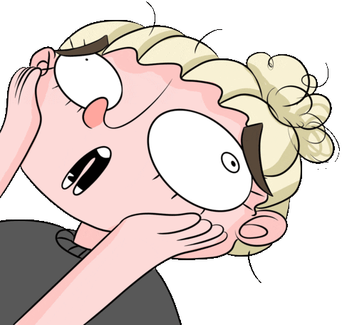 sad scream Sticker by planetmclulu