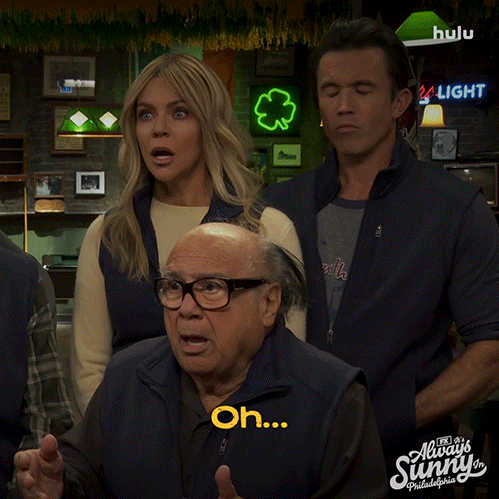 Realizing Always Sunny GIF by It's Always Sunny in Philadelphia