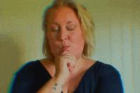 lalindase thinking hmmm pondering GIF
