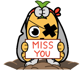 Miss You Pirate Sticker