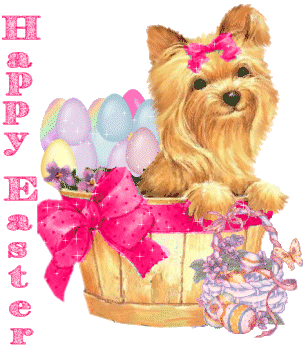 dog easter Sticker