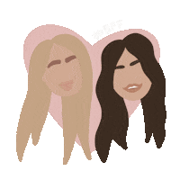mimosasandmanhattan love heart bff courtandkelly Sticker