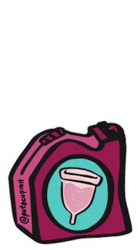 period menstruation Sticker by Put A Cup In It