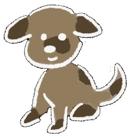犬 文字 Sticker