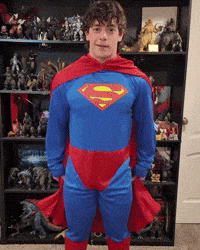 TheLukeyMC superhero superman godzilla toys GIF