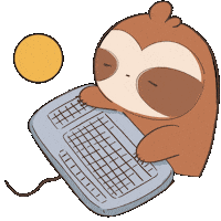 Work Sloth Sticker
