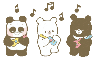 happy sing a song Sticker by Shiny bear