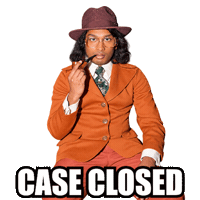 Case Closed Sticker Sticker by Ashwin Gane