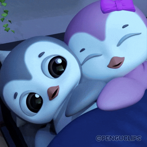 Penguclips adorable pengu penguins bedtime GIF