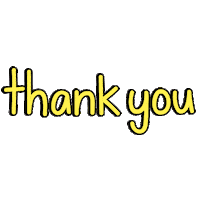 Thanks Thank You Sticker by Martina Martian