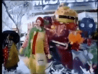 Ronald Mcdonald Snow GIF
