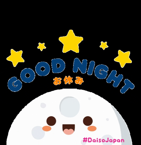 Good Night GIF by DaisoJapanPH