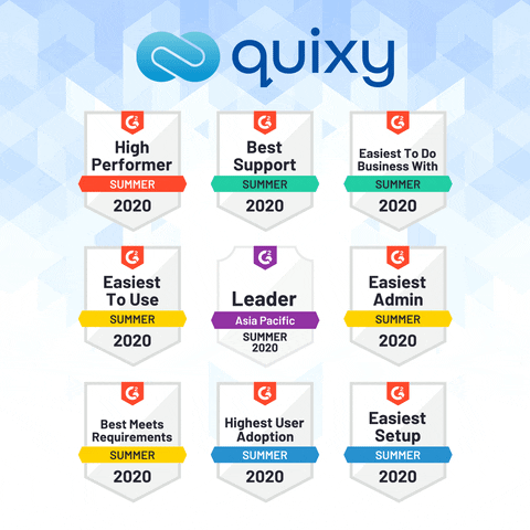 quixyofficial giphyupload g2 badges nocode GIF