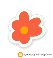GroupGreetingcards red flower groupgreeting group greeting Sticker