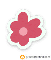 GroupGreetingcards pink flower groupgreeting group greeting Sticker