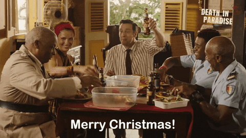 Merry Christmas GIF by Death In Paradise