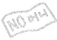 No Money Sticker