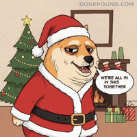 Tired Santa Claus GIF by Doge Pound