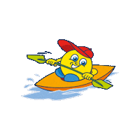 Kanu Kajak Sticker by WiegederSchweiz