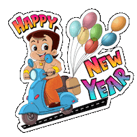 Fun Party Sticker by Chhota Bheem