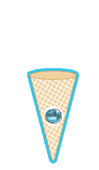 MilkyLaneSA happy birthday ice cream cow cream Sticker