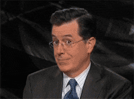 Happy Stephen Colbert GIF