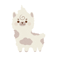 POKIPACA fluffy llama alpaca pokipacadressup Sticker