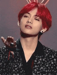 test kiss bts v taehyung GIF