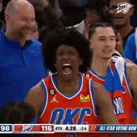 Celebrate Lets Go GIF by OKC Thunder