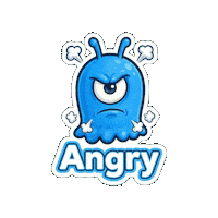 Angry Blank Face Sticker by Momo & Tulus