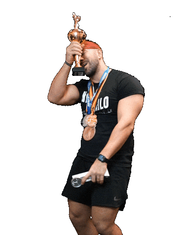 Bodybuilding Powerlifting Sticker by Pascal Su